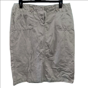 (84)   White Stag , khaki skirt , 100% cotton,  size 18